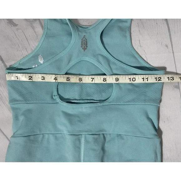 FP Movement Runsie Womens XS/S Cascade Turquoise Sleeveless Racerback One Piece - Picture 5 of 6